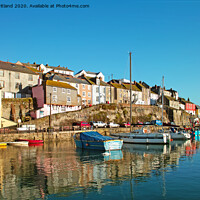 Buy canvas prints of mevagissy harbour cornwall by Kevin Britland