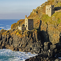 Buy canvas prints of tin mines cornwall by Kevin Britland