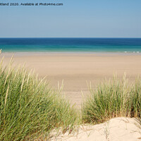 Buy canvas prints of peaceful beach cornwall by Kevin Britland