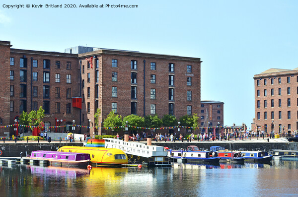albert dock liverpool Picture Board by Kevin Britland