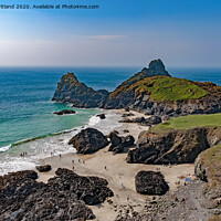 Buy canvas prints of Kynance Cove Cornwall by Kevin Britland