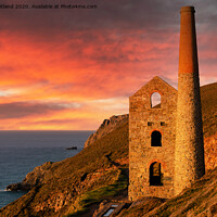 Buy canvas prints of tin mine cornwall by Kevin Britland