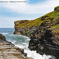 Buy canvas prints of bossiney cove cornwall by Kevin Britland