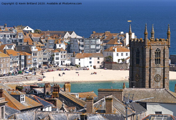 St ives Cornwall Picture Board by Kevin Britland