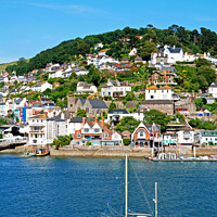 Buy canvas prints of The river dart kingswear by Kevin Britland