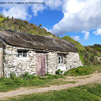 Buy canvas prints of cornish fishermans cottage by Kevin Britland