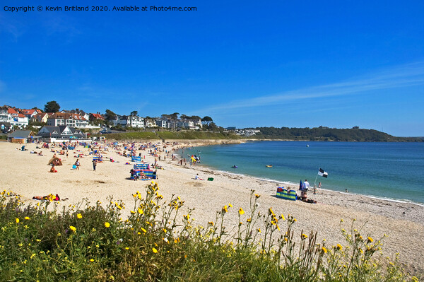 gyllyngvase beach falmouth Picture Board by Kevin Britland