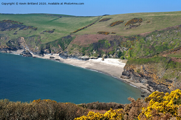 lantic bay cornwall Picture Board by Kevin Britland