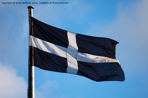 st pirans flag flying high Picture Board by Kevin Britland