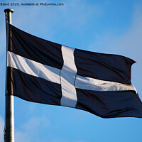 Buy canvas prints of st pirans flag flying high by Kevin Britland