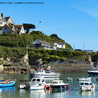 Buy canvas prints of newquay harbour cornwall by Kevin Britland