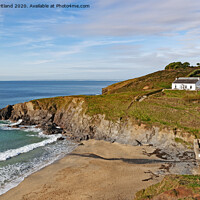 Buy canvas prints of polurrian cove cornwall by Kevin Britland