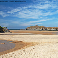 Buy canvas prints of porth beach newquay cornwall by Kevin Britland