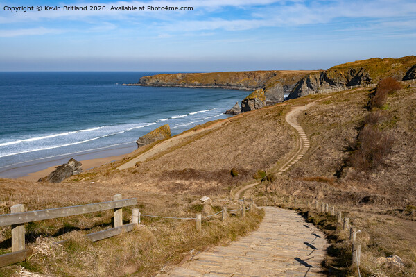 southwest coast path Picture Board by Kevin Britland