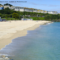 Buy canvas prints of porthminster beach st ives cornwall by Kevin Britland