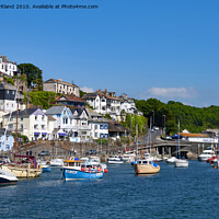Buy canvas prints of looe river view cornwall england by Kevin Britland