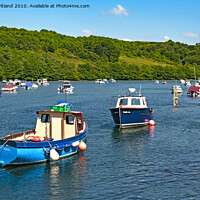 Buy canvas prints of river looe cornwall by Kevin Britland