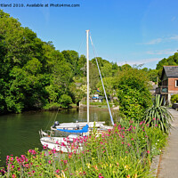 Buy canvas prints of peaceful scene at port navas in cornwall by Kevin Britland