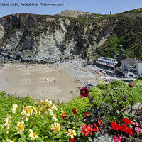 Buy canvas prints of trevaunance cove st agnes cornwall by Kevin Britland