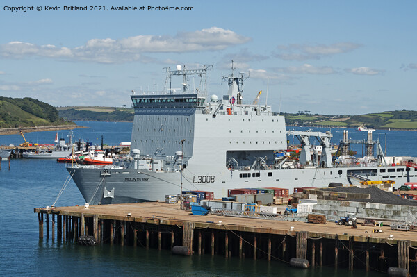 RFA Mounts Bay Picture Board by Kevin Britland