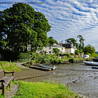 Buy canvas prints of st clement village cornwall by Kevin Britland