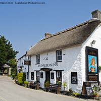 Buy canvas prints of old albion inn crantock by Kevin Britland