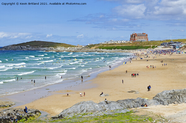 fistral beach newquay Picture Board by Kevin Britland