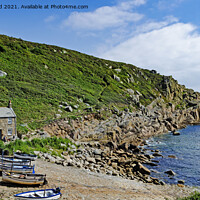 Buy canvas prints of Penberth cove cornwall by Kevin Britland