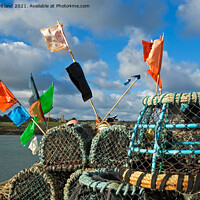 Buy canvas prints of Crab and lobster pots by Kevin Britland