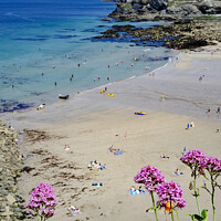 Buy canvas prints of trevaunance cove st agnes cornwall by Kevin Britland