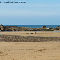 Buy canvas prints of summerleaze beach bude by Kevin Britland