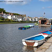 Buy canvas prints of bude canal cornwall by Kevin Britland