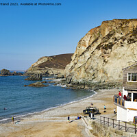 Buy canvas prints of trevaunance cove by Kevin Britland