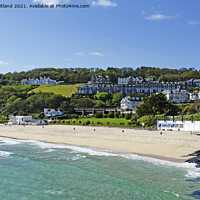 Buy canvas prints of porthminster beach st ives by Kevin Britland