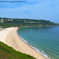 Buy canvas prints of carbis bay cornwall by Kevin Britland
