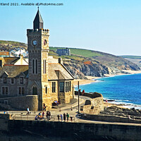 Buy canvas prints of porthleven cornwall by Kevin Britland