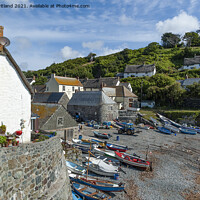 Buy canvas prints of cadgwith cove cornwa by Kevin Britland