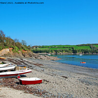 Buy canvas prints of flushing cove cornwall by Kevin Britland