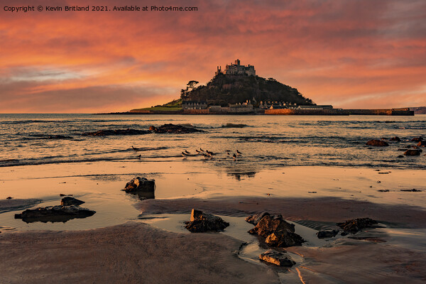 st michaels mount cornwall Picture Board by Kevin Britland