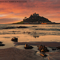 Buy canvas prints of st michaels mount cornwall by Kevin Britland