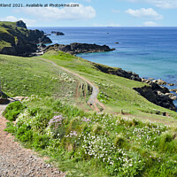 Buy canvas prints of southwest coast path cornwall by Kevin Britland
