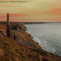 Buy canvas prints of sunset cornwall by Kevin Britland