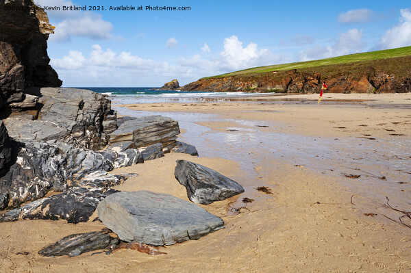 trevone bay cornwall Picture Board by Kevin Britland