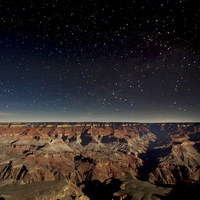 Buy canvas prints of Grand Canyon at Night by Luc Novovitch