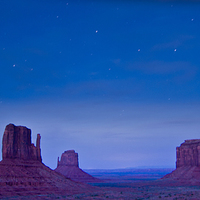 Buy canvas prints of Monument Valley at Night by Luc Novovitch