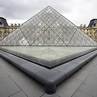 Buy canvas prints of The Louvre Museum Glass Pyramid by Luc Novovitch