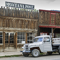 Buy canvas prints of Montana Old Town by Luc Novovitch
