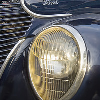 Buy canvas prints of Vintage Ford Car Headlight by Luc Novovitch