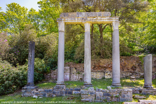 Leptis Magna Ruins in Virginia Water Picture Board by Graham Prentice