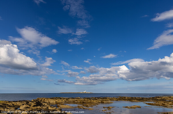 Coquet Island from Amble, Northumberland Picture Board by Graham Prentice